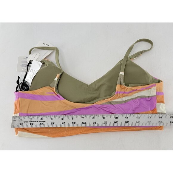 NWT PrAna Women's Willow Falls Reversible‎ Swim Top Waves Size M Sustainable - Picture 6 of 7